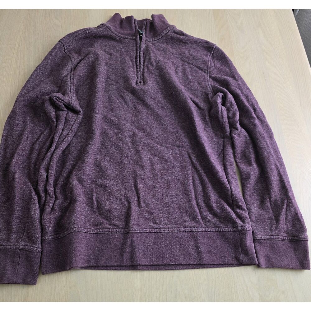 Banana Republic quarter zip sweatshirt in maroon, size S